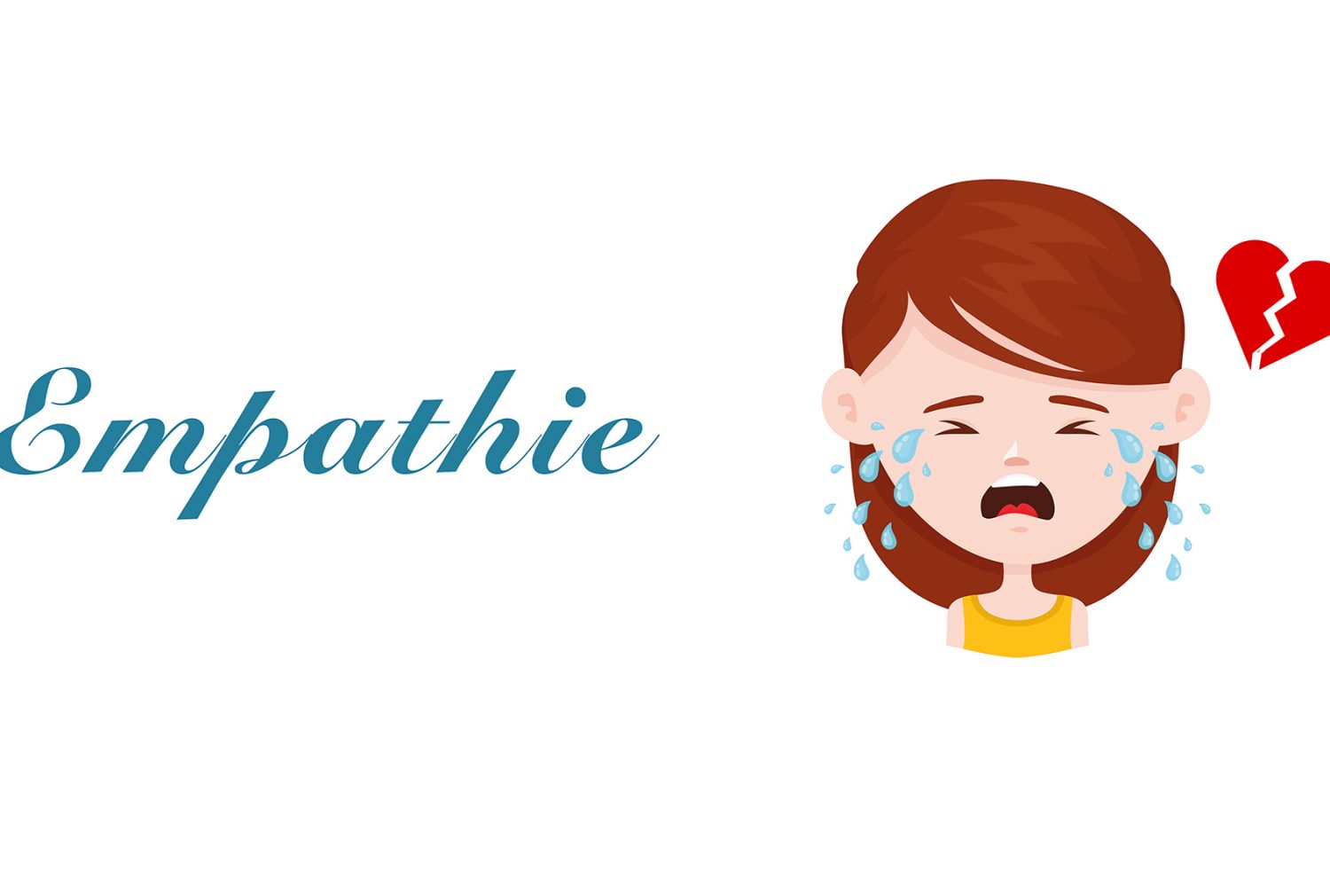 Mädchen weint wegen Empathie