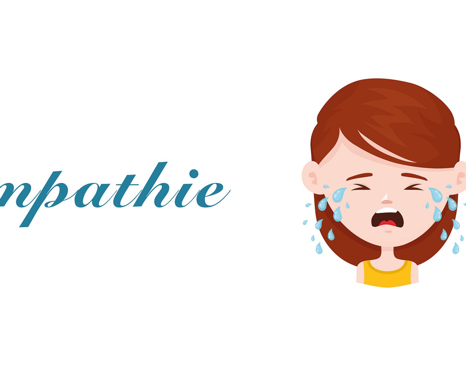 Mädchen weint wegen Empathie